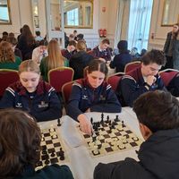 Students playing chess at Grange PPS